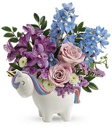 TNB16-1A Enchanting Pastels Unicorn Bouquet 